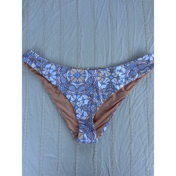NWT J. Crew Cheeky Bikini Bottom Style BF153, Kaleidoscope Pastel Design, Sz XXL - Picture 1 of 3